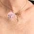 Photo Projection, Name & Birthstone Necklace